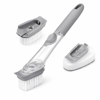 Liquid Soap Dispensing Kitchen Cleaning Brush