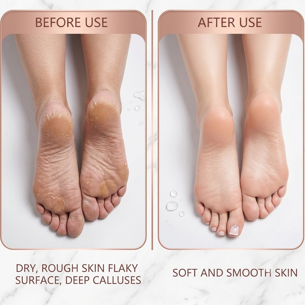Foot Scrubber for Dead Skin, Callus Remover with Roller