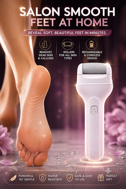 Foot Scrubber for Dead Skin, Callus Remover with Roller
